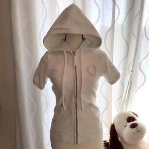True Religion Short Sleeve Hoodie size S